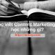 Học viết content marketing là học những gì