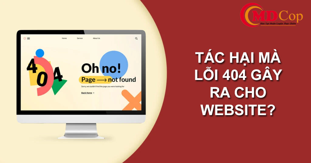 Tác hại mà lỗi 404 gây ra cho website