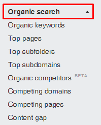 3. Organic search